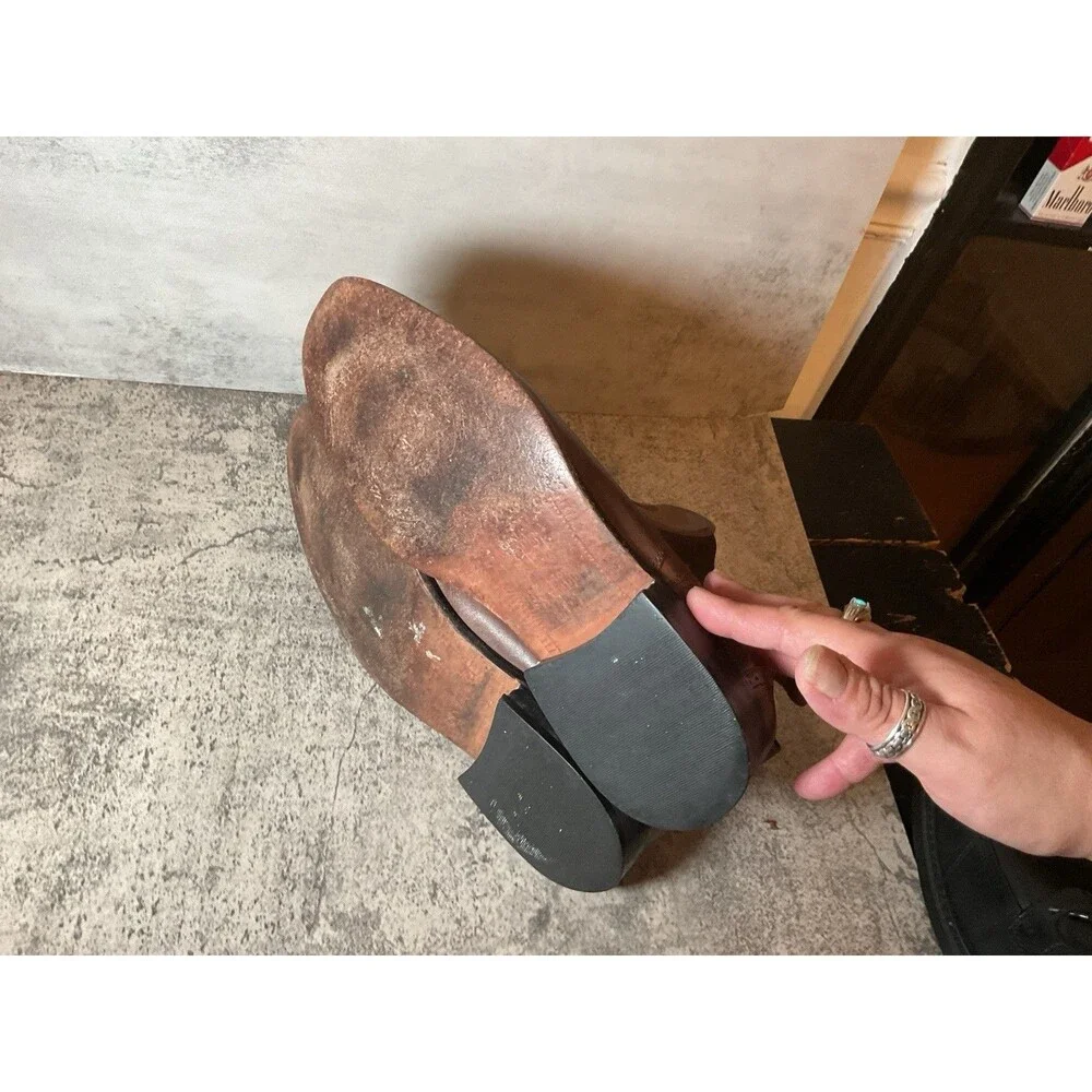 JOHNSTON & MURPHY Calder Chelsea Boots Men's SIZE 10M Brown Leather Slip On